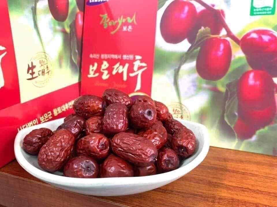 Trong táo đỏ sấy khô của Hàn Quốc có giá trị dinh dưỡng rất cao