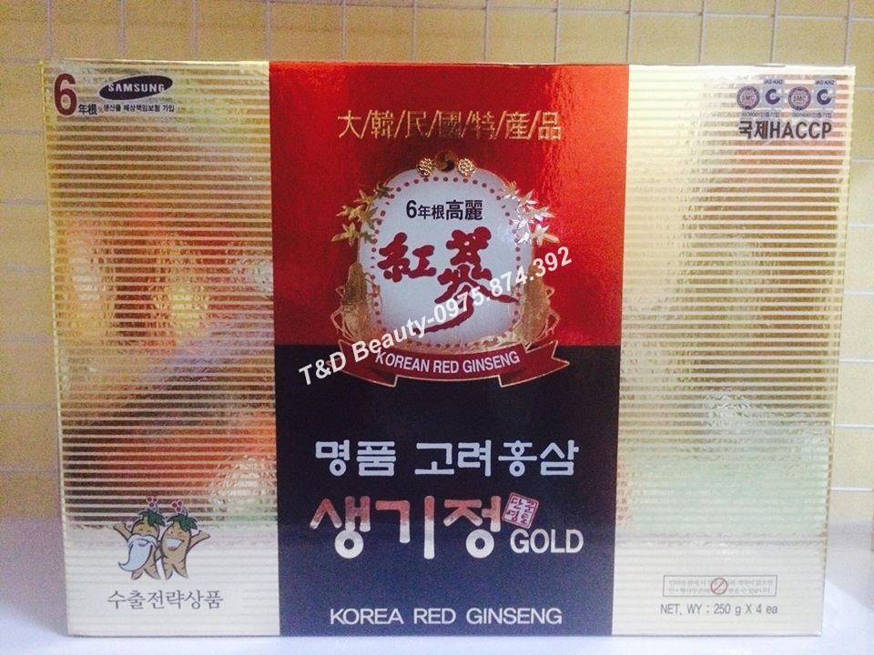 Cao hồng Sâm Hàn Quốc 6 năm tuổi hộp 4 lọ
