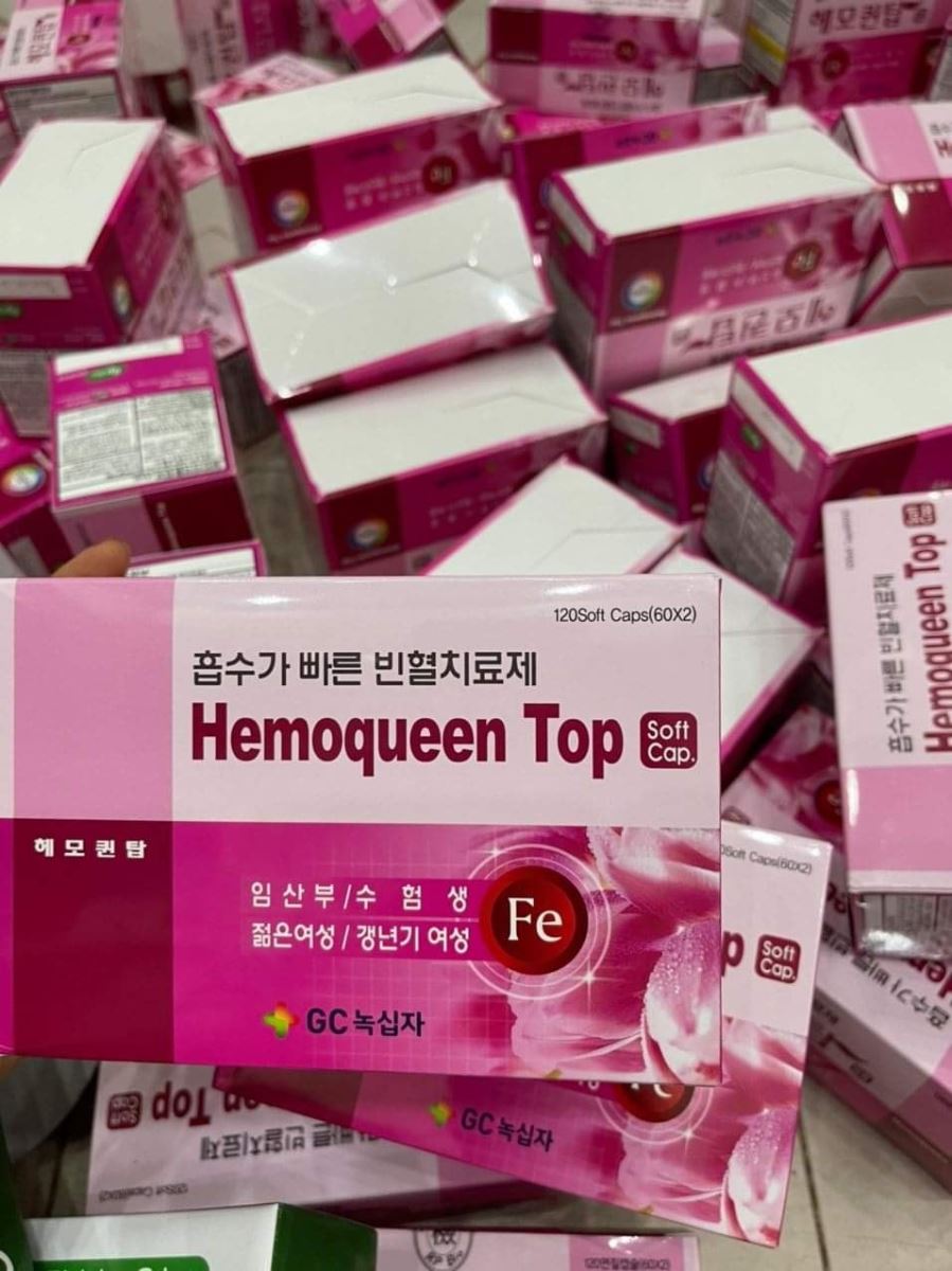 Thuốc sắt HEMOQUEEN TOP Hàn Quốc hộp 120 viên
