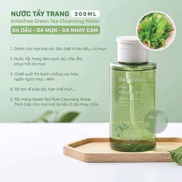 Nước Tẩy Trang Innisfree Green Tea Cleansing Water 300ml